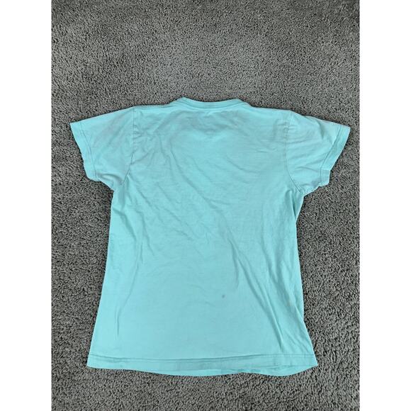 Quiksilver Shirt Womens Small Teal Black Mountain And Wave Short Sleeve READ - Picture 6 of 10